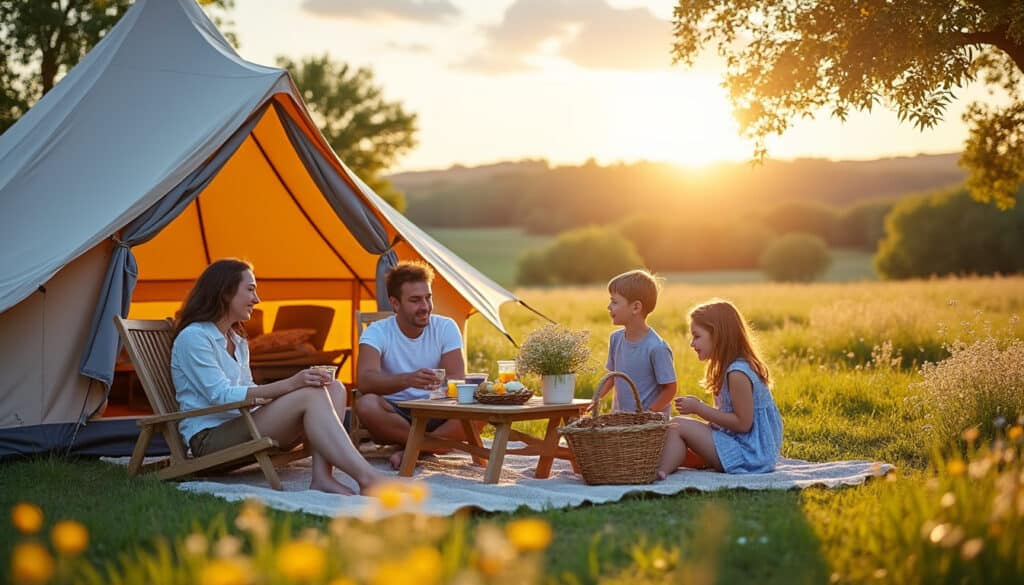 Camping des campagnes à Rocamadour : nature, confort et sérénité