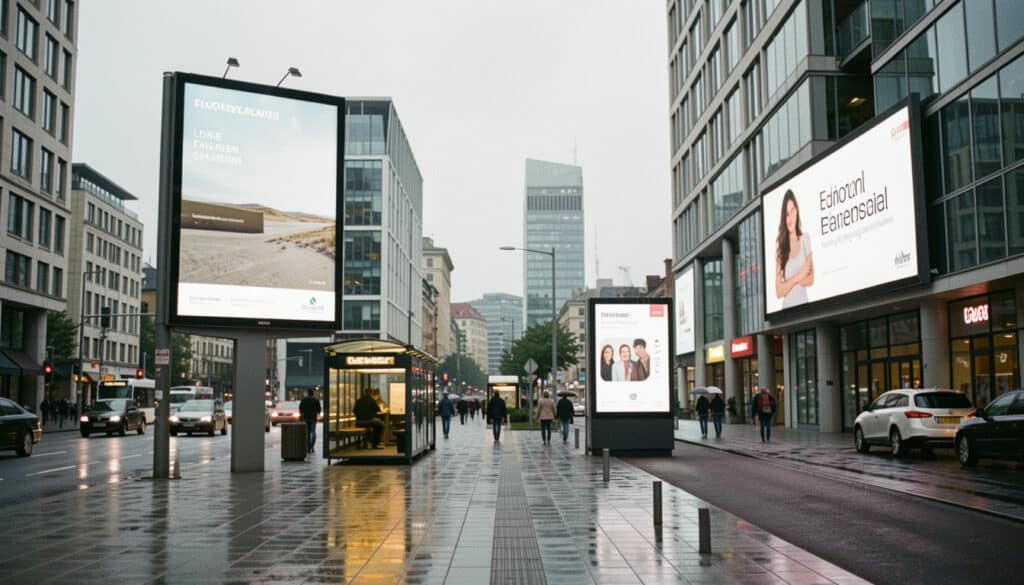Panneaux publicitaires extérieurs : formats et usages