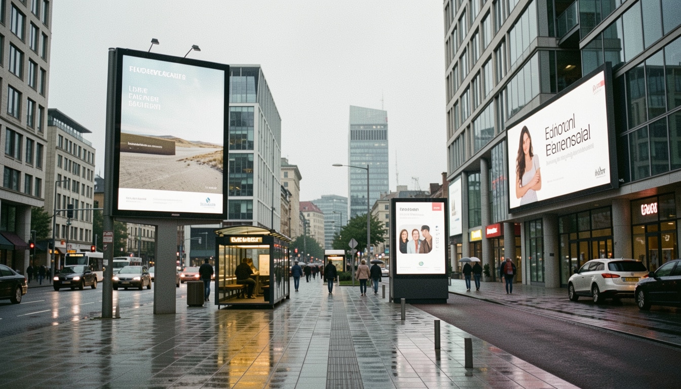 Panneaux publicitaires extérieurs : formats et usages
